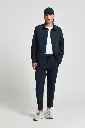 Cotton blend poplin joggers
