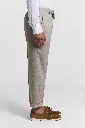 Linen and wool jogger trousers