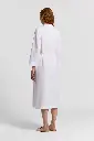 Pure Linen Canvas Midi Dress