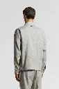 Linen and wool zip-up jacket