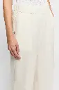 Trousers in lightweight pure linen canvas