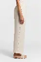 Trousers in lightweight pure linen canvas