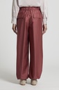 Woman pants Lyocell blend light technical plain weave Photinia red
