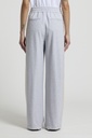 Woman pants Melange light cotton stretch fleece with Solar white