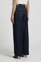 Woman pants Pure cotton denim Ink