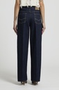Woman pants Pure cotton denim Ink