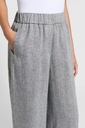 Trousers in lightweight pure linen canvas
