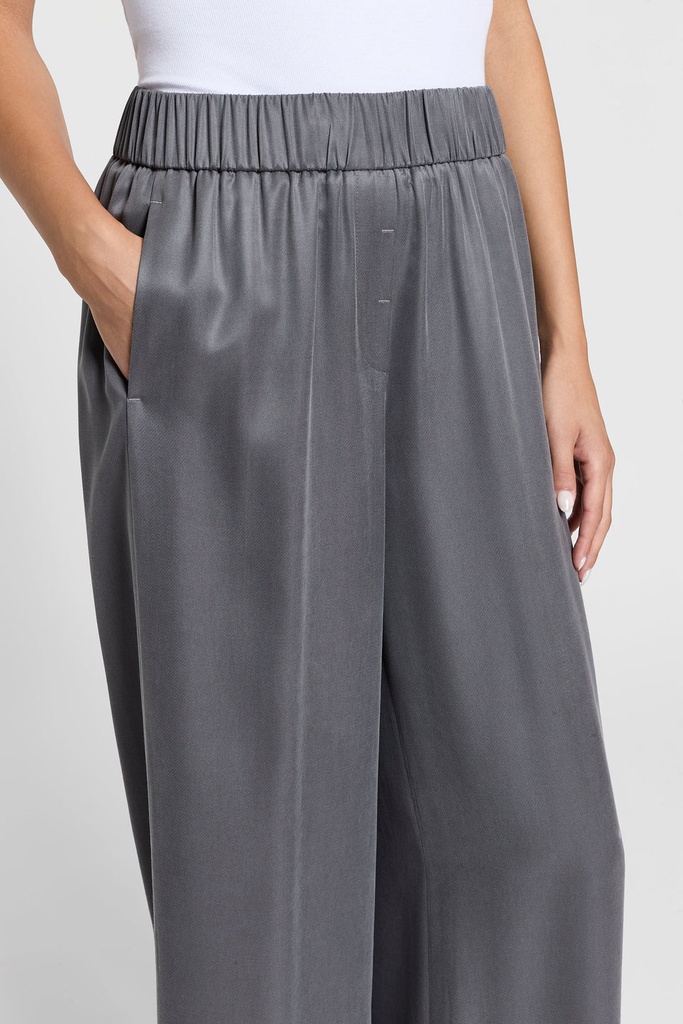 Diagonal Viscose Cupro Trousers
