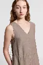 Dress In Flowing Viscose Linen Twill