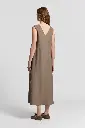 Dress In Flowing Viscose Linen Twill