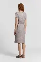 Pure Linen Canvas Midi Dress