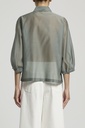 Organza And Matte Silk Shirt