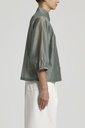 Organza And Matte Silk Shirt