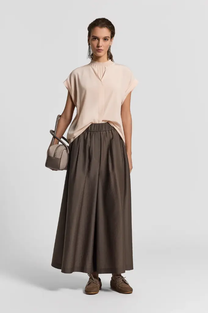 Silk Crepe De Chine T-Shirt