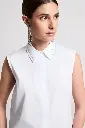 Stretch Cotton Shirt Top
