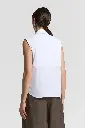 Stretch Cotton Shirt Top