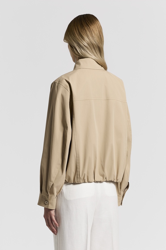 Cotton And Nylon Canvas Jacket
