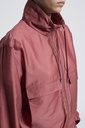 Woman Dust Coat Lyocell Blend Light Technical Plain Weave Photinia Red