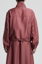 Woman Dust Coat Lyocell Blend Light Technical Plain Weave Photinia Red
