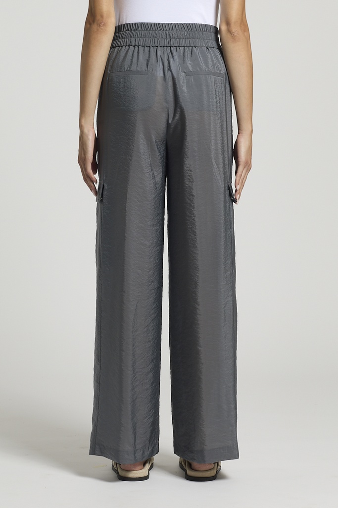 Peserico Technical Organza Cargo Pants in Grey