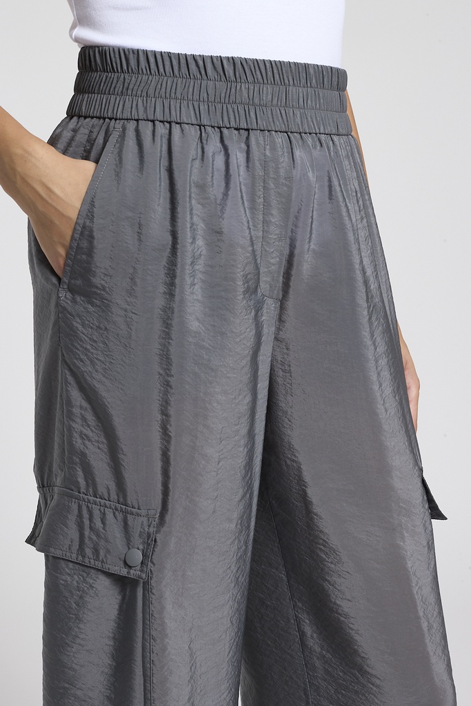Peserico Technical Organza Cargo Pants in Grey