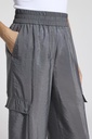 Peserico Technical Organza Cargo Pants in Grey