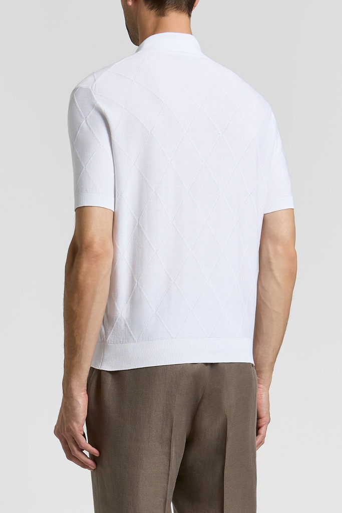 Knitted T-Shirt  Flash White