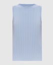 Modal and lurex blend top