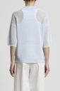 Polo Shirt In Cotton Yarn And Sequins
