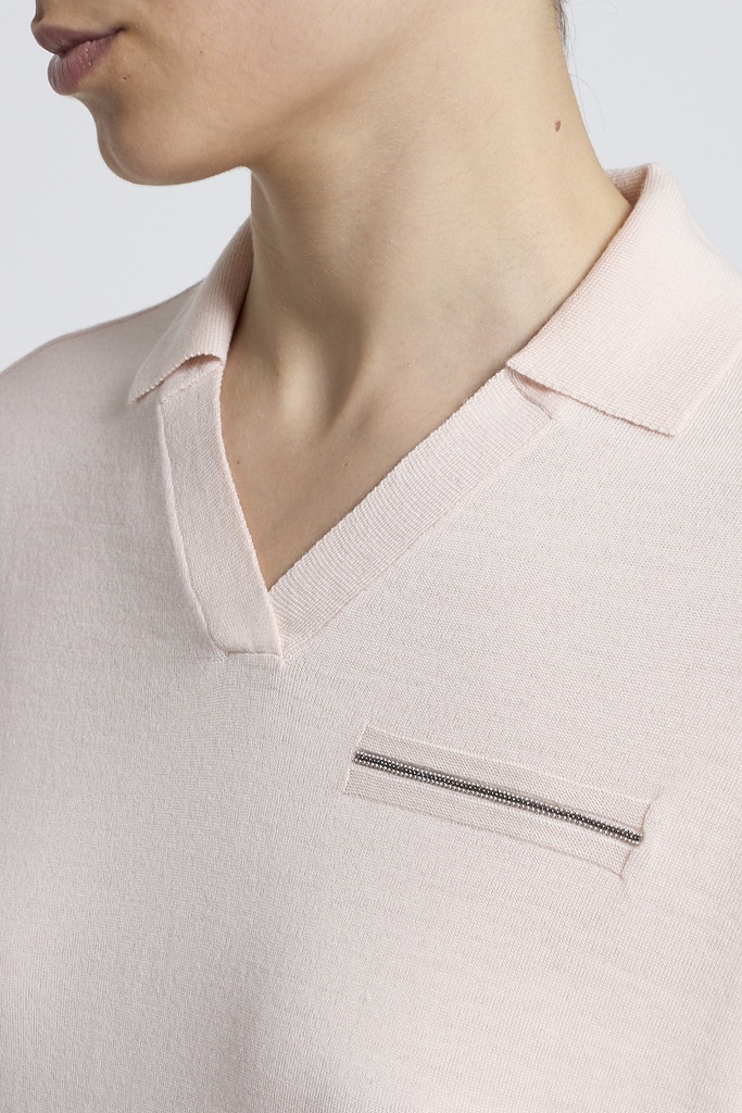 Tricot Sweater Extra-Fine Wool Combed Yarn
