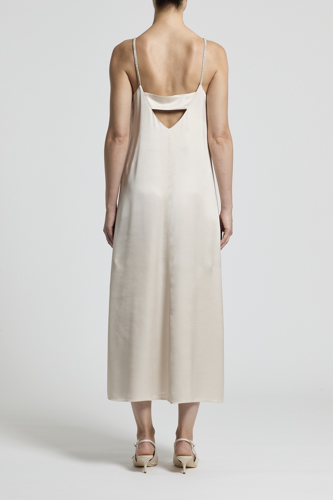 Viscose Dress With Shoulder Straps
