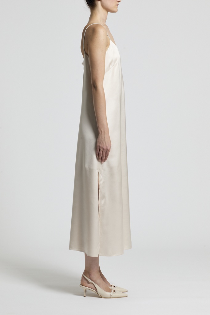 Viscose Dress With Shoulder Straps
