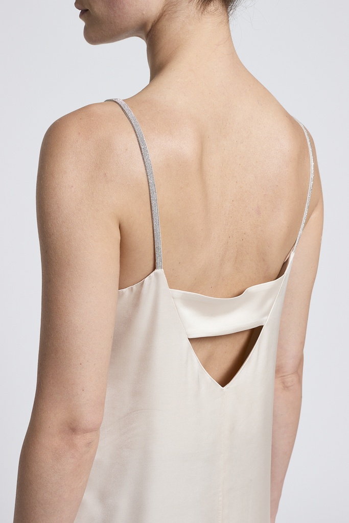 Viscose Dress With Shoulder Straps