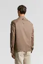 Cotton Blend Twill Overshirt