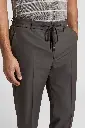 Jogger Trousers In Light Wool Canvas