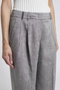 Woman Pants Linen Wool Blend 