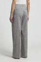 Woman Pants Linen Wool Blend 