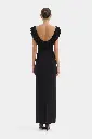 Marcelline Fringe Scoop Back Gown