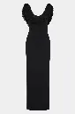 Marcelline Fringe Scoop Back Gown