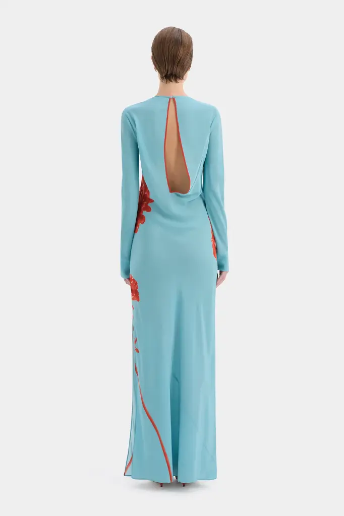 Amelie Long Sleeve Maxi Dress Flore