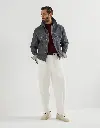 Cotton Knit Suede And Matte Calfskin Sneakers
