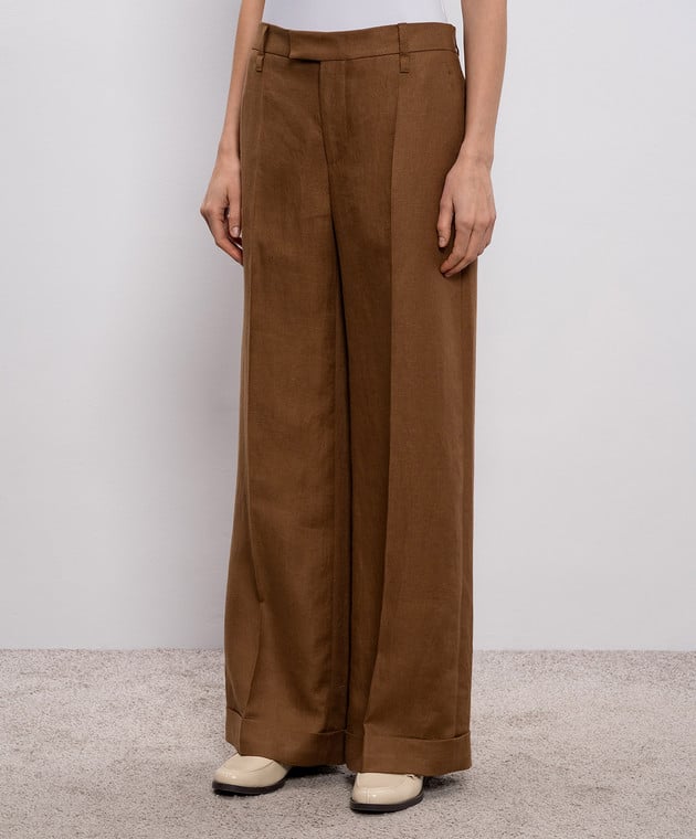 Brown Linen Pants
