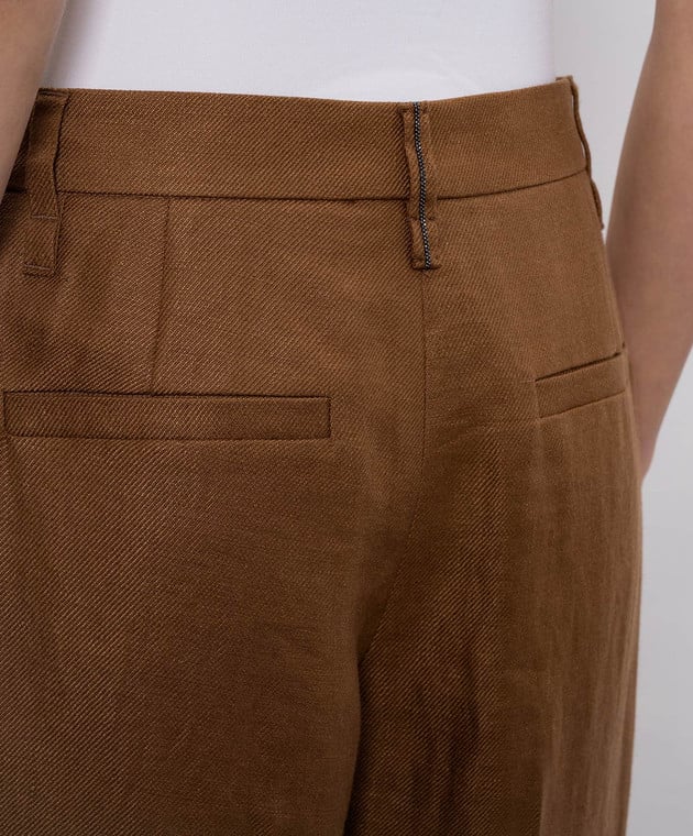 Brown Linen Pants