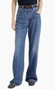 Lightweight denim contemporary loose trousers