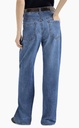 Lightweight denim contemporary loose trousers