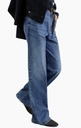 Lightweight denim contemporary loose trousers