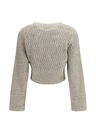 Linen dazzling braids sweater