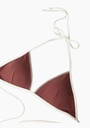 Techno jersey bikini top with monili
