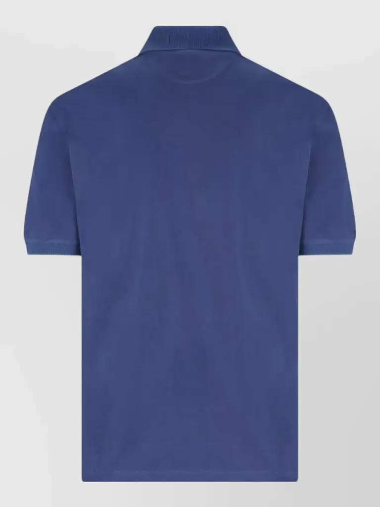 Cotton piqué polo shirt with logo