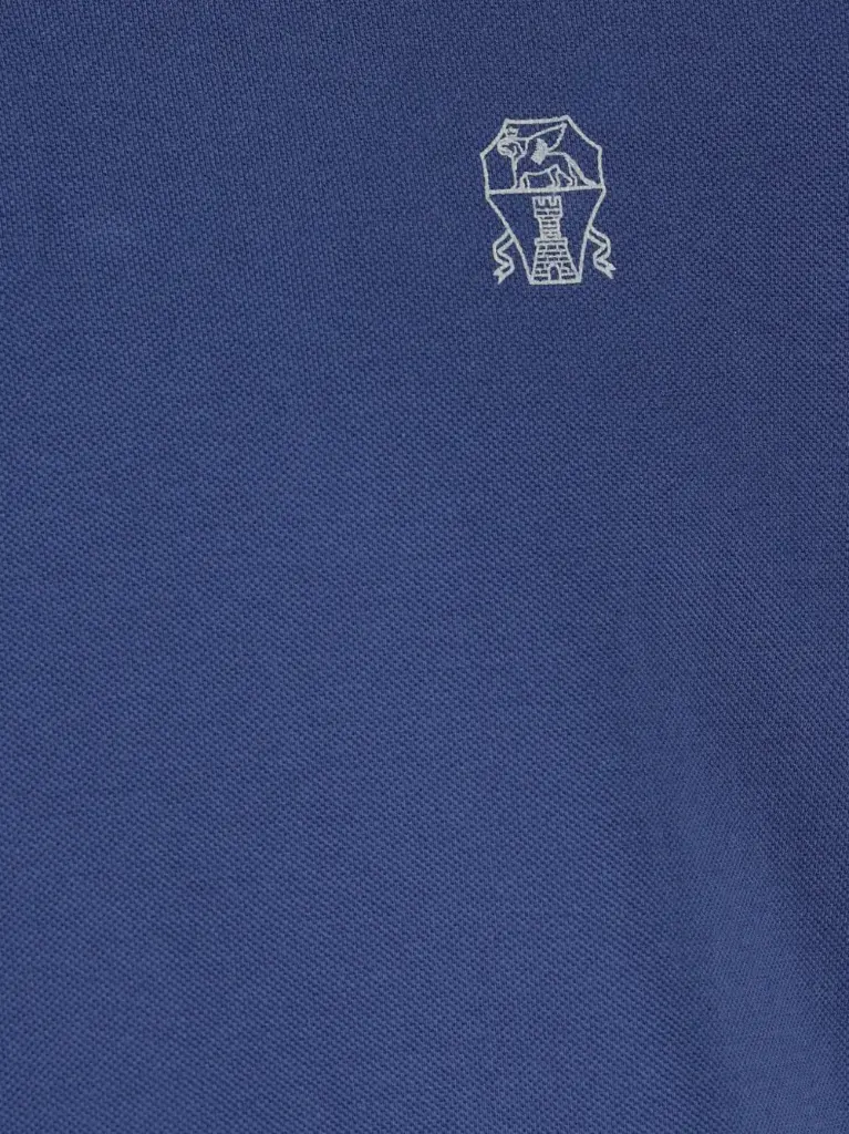 Cotton piqué polo shirt with logo